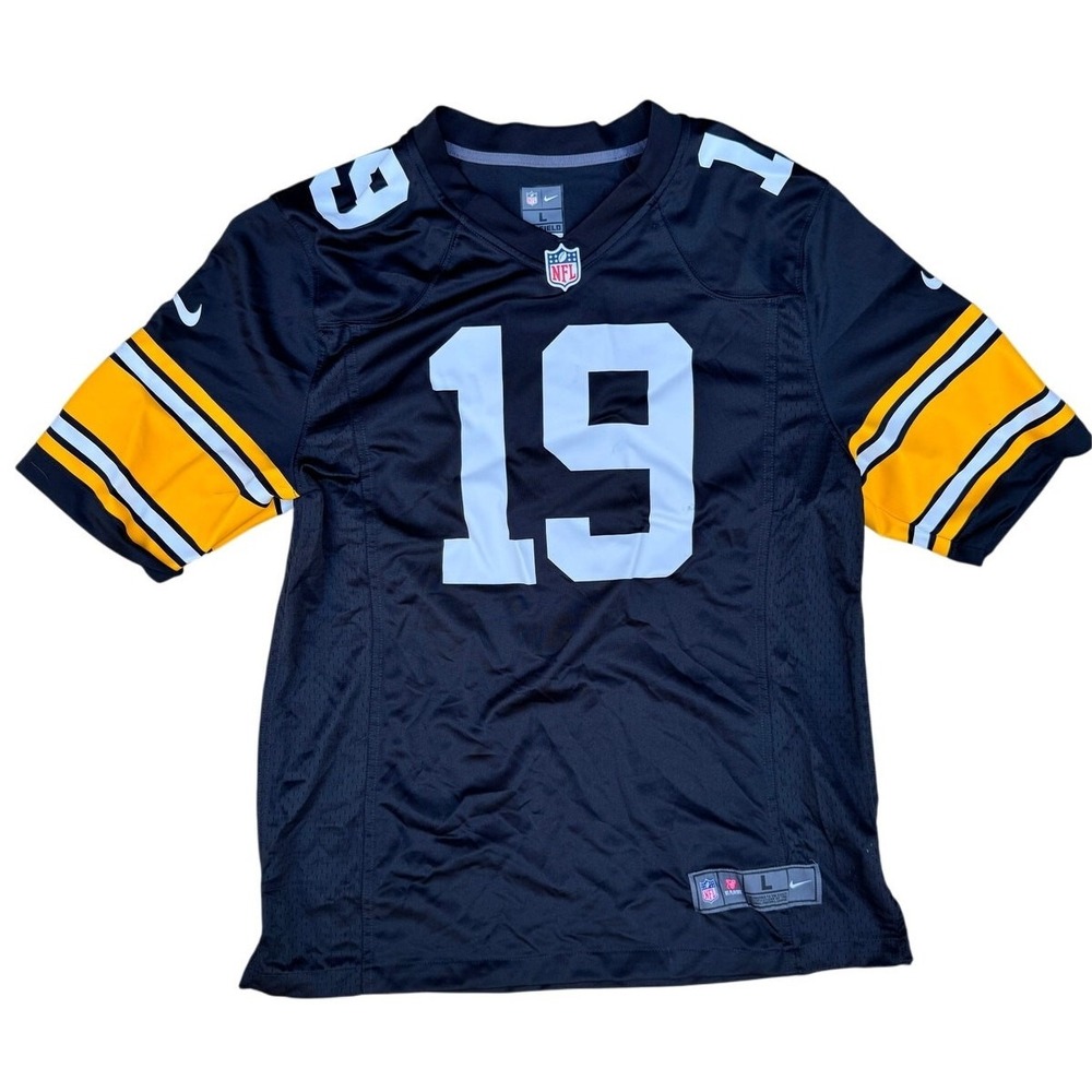 Nike Pittsburgh Steelers JuJu Smith-Schuster 19 Jersey Mens Large Black NFL